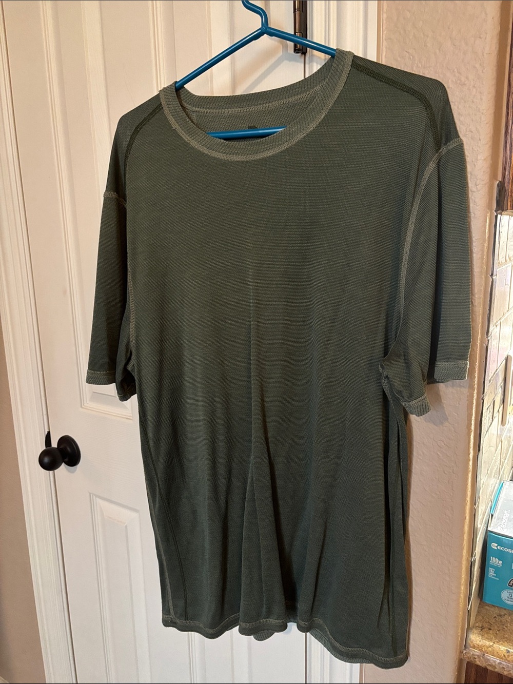 Tommy Bahama REVERSIBLE Olive Green Short-Sleeve Crewneck Shirt.